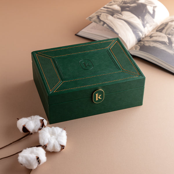 Kenooz Leather Box "Green" A